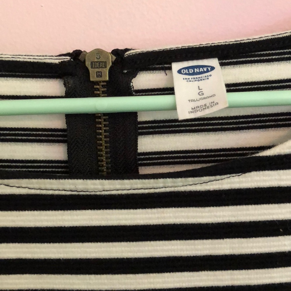 Striped Shift Dress - Picture 2 of 4